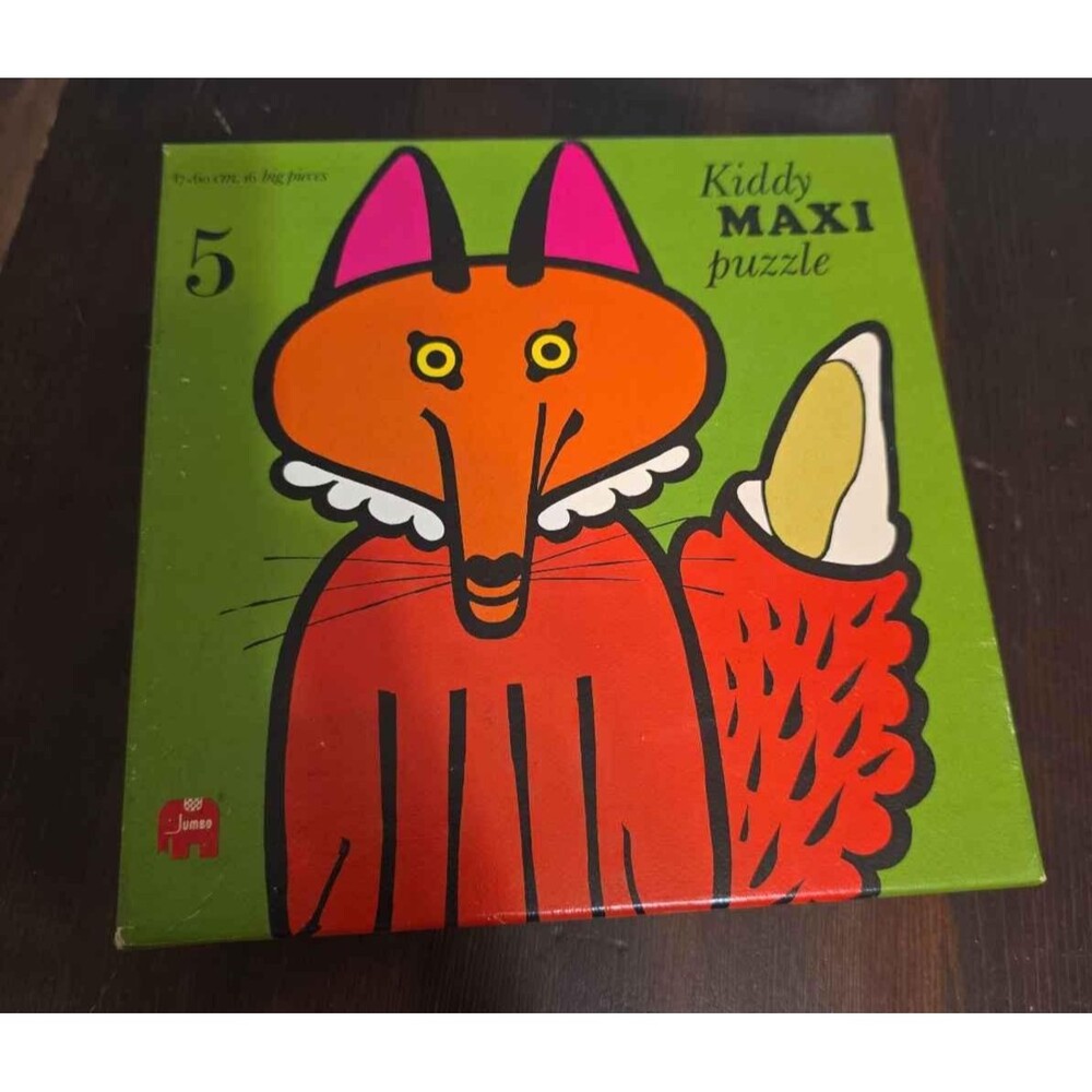 Jumbo Kiddy Maxi Puzzle Fox 5 Big Pieces 47x60cm Nostalgic